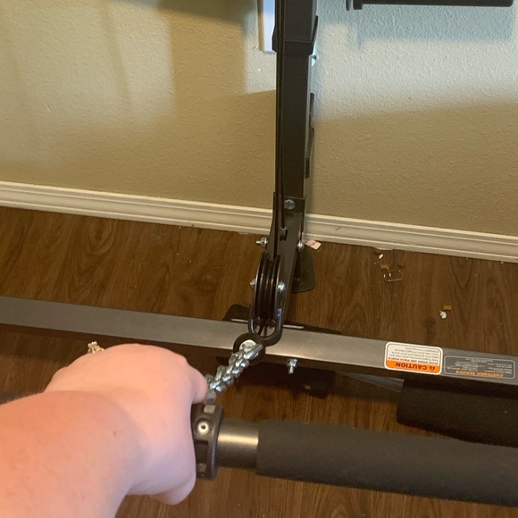 Weight set with weights and bars and bench!! - Picture 7 of 8